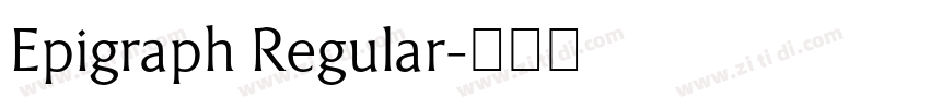 Epigraph Regular字体转换